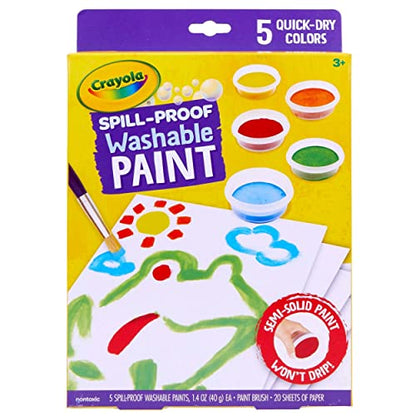 Crayola Spill Proof Paint Set Washable Paint Set for Kids, Arts & Crafts - size: 1 Count (Pack of 1)