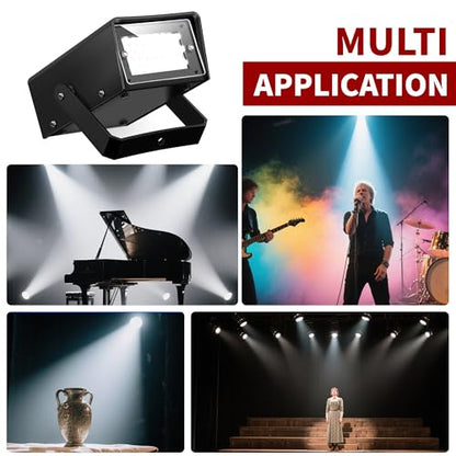 ENUOLI Mini LED Strobe Light White Color 24 Super Bright LED Party Light - color: White Color