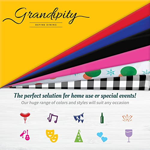 Grandipity Plastic Table Cloth Disposable 12 Pack 84" Round Aqua - color: Aqua, size: 84in. Round