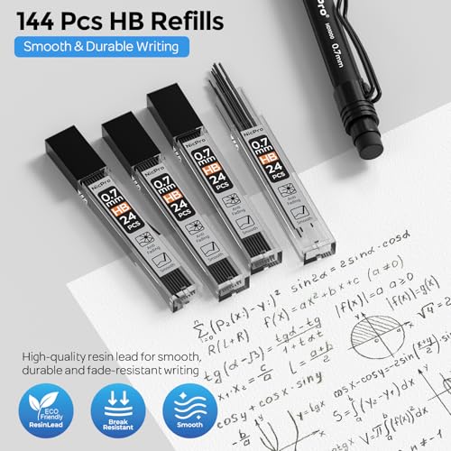 Nicpro 0.7 mm Mechanical Pencil Set with Case, 3PCS Mechanical Pencils 0.7 - style: 0.7mm(3 Pcs)