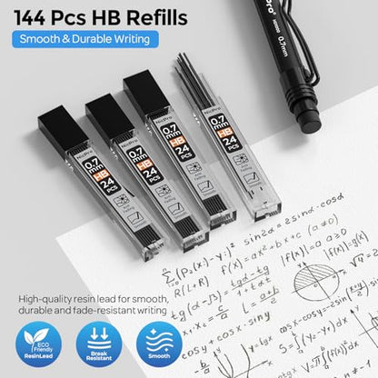 Nicpro 0.7 mm Mechanical Pencil Set with Case, 3PCS Mechanical Pencils 0.7 - style: 0.7mm(3 Pcs)
