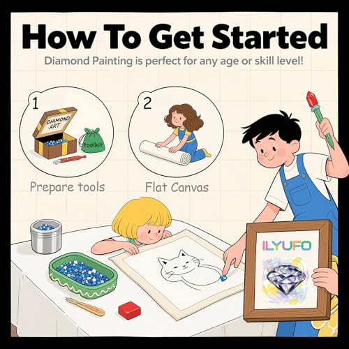 ILYUFO Diamond Art Kits for Adults Forest Leopard DIY Diamond Painting - color: Forest Leopard