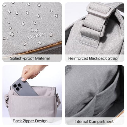 ULANZI 3L Camera Bag, Professional SLR/DSLR Crossbody Bag Shoulder Case - size: Grey 3-4 L