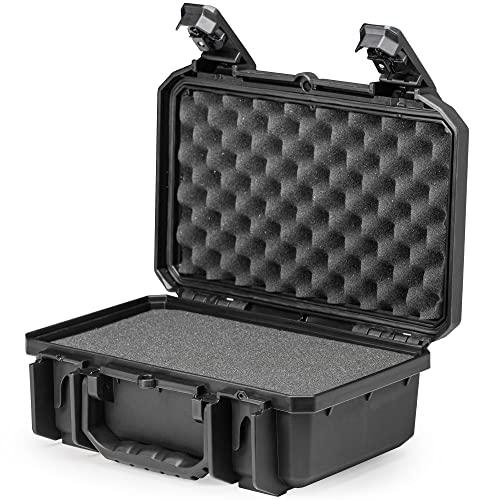 Seahorse 230 Heavy Duty Protective Dry Box Case with Foam - TSA Approved/Mil Spec / IP67 Waterproof/USA Made for Ammo First Aid Kits Microphones Motorcycles Bikes (with Foam)