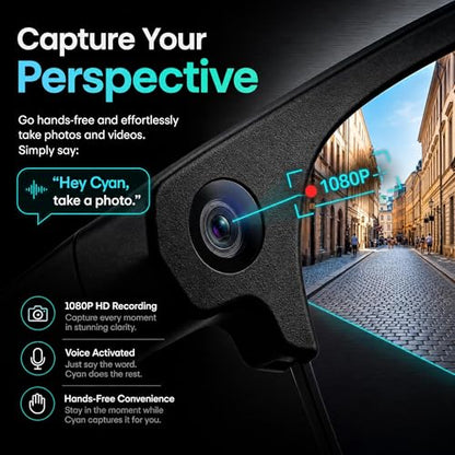 EGQINR Smart Glasses with 4K Camera & Translation - 8MP Video for Women Men