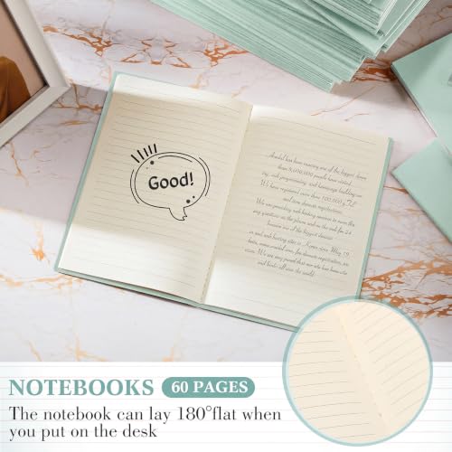 Mimorou 100 Pcs A5 Journals Notebooks Bulk,Sage Green,Lined - color: Sage Green, style: Lined