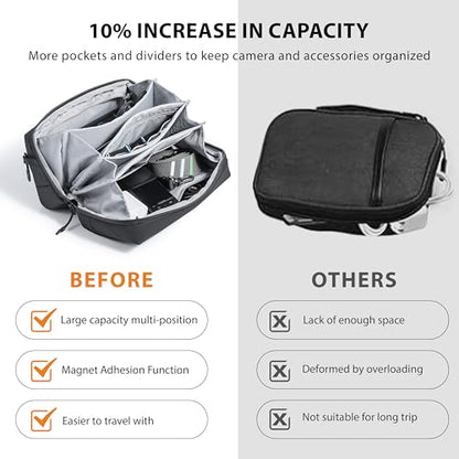 Carrying Case for Insta 360 X6/Luna Osmo Pocket 3 Carry Bag Accessories