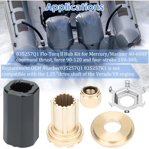 835257Q1 Flo-Torq II Hub Kits fit Mercruiser Alpha One 60-300 HP
