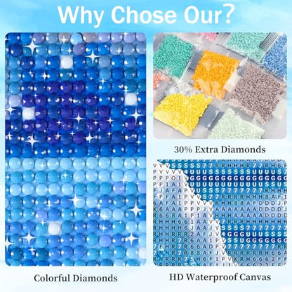 xcemhil Cow Diamond Art Kits for Adults, Cow 5D Diamond Painting Kits - color: 01-Cow, size: 12x16 inch
