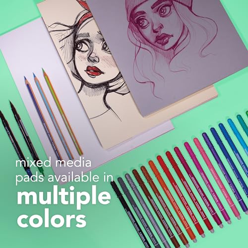 Canson Graduate Mixed Media Paper Pad, 9x12 in - color: White Paper, size: 9x12 inch