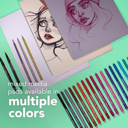 Canson Graduate Mixed Media Paper Pad, 9x12 in - color: White Paper, size: 9x12 inch