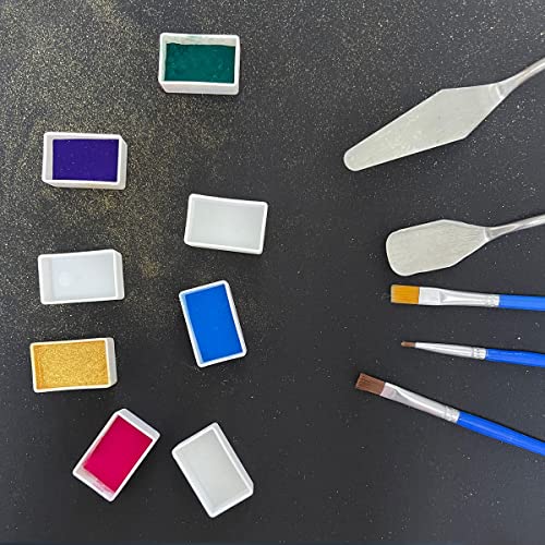 FCLUB Empty Watercolor Pans, 20 Full (3ml) & 20 Half Pans (2ml) - style: 20Pcs Full Pans and 20Pcs Half Pans