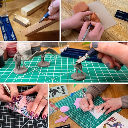 WA Portman Hobby Knife Set, Craft Knife Set with 6 Blades Polymer Clay Tool