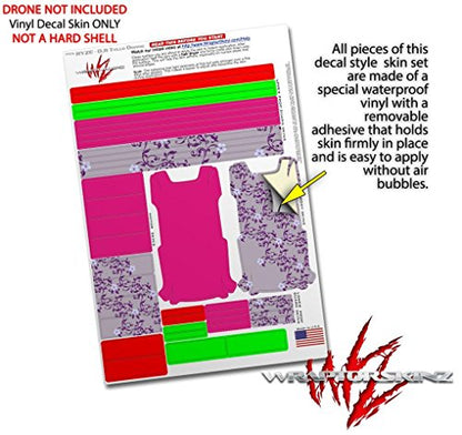 Skin Decal Wrap 2 Pack Compatible with DJI Ryze Tello Solids Collection Fushia Drone NOT Included