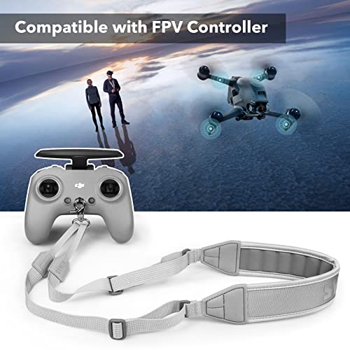 SYMIK Remote Controller Lanyard for DJI FPV/Avata/2, Phantom 4/3, Inspire FPV Remote Controller 3/2, Adjustable Neck Strap Lanyard for DJI Avata 2 Accessories Shoulder Strap w/Comfortable EVA Padding