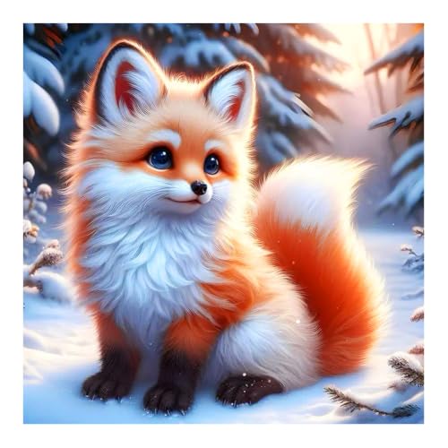 FHBUBPUP Diamond Painting Kits for Adults Fox Diamond Art Kits for Adults