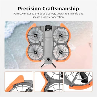 Neo 2 Propellers Guard Protector, Anti-Collision Blades Protective Cover Circle for DJI Neo 2 Drone Accessories TPE Crash Ring Lightweigh Bumper Quadcopter Improve Flight Safety(Dark Gray) - color: Dark Gray