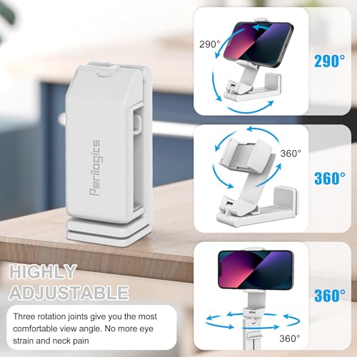 Perilogics Airplane Phone Holder Mount, Plane Travel Essentials (White) - color: White