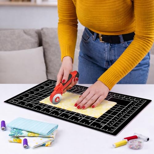 DIYSELF 8in×6in Cutting Mat, A5 Self Healing Cutting Mat, Craft Mat - color: Black, size: 8"L x 6"W