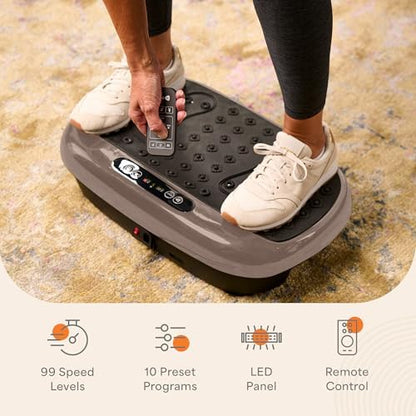 Lifepro HexaPlate Lite Compact Vibration Plate with Magnetic Acupoints - color: Bronze