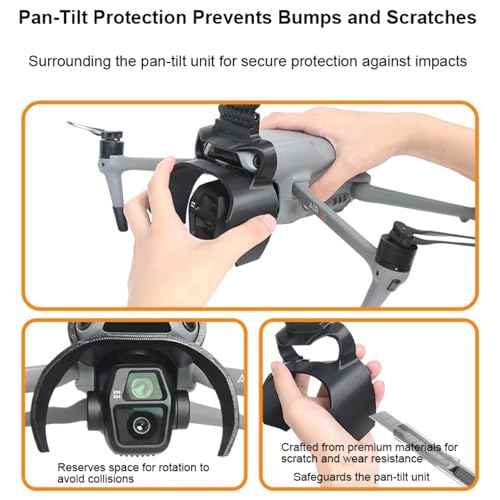 LED Navigation Light & Gimbal Guard for DJI AIR 3S Drone, 2-in-1 Anti-Collision Bumper Protective Cover with 3 Lighting Modes for Night Flying