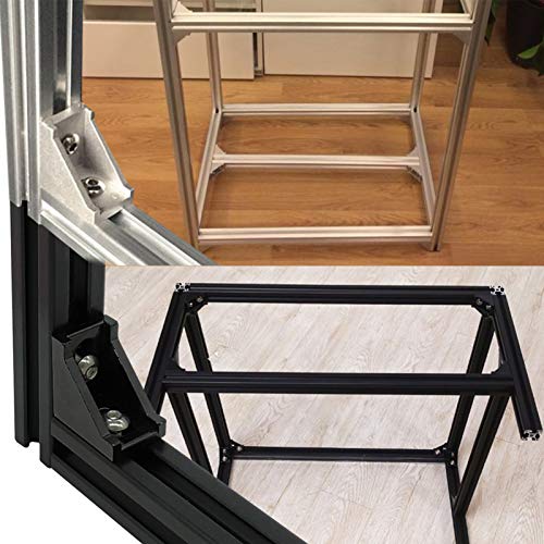 10 Sets 2020 Aluminum Extrusion Hardware Accessories Corner Bracket - style: 10Pcs 20x28 Bracket with M5 Bolt Nut
