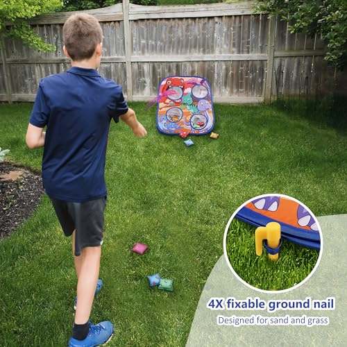 Animal Bean Bag Toss Game Toy Outdoor Toss Game - color: Dinosaur