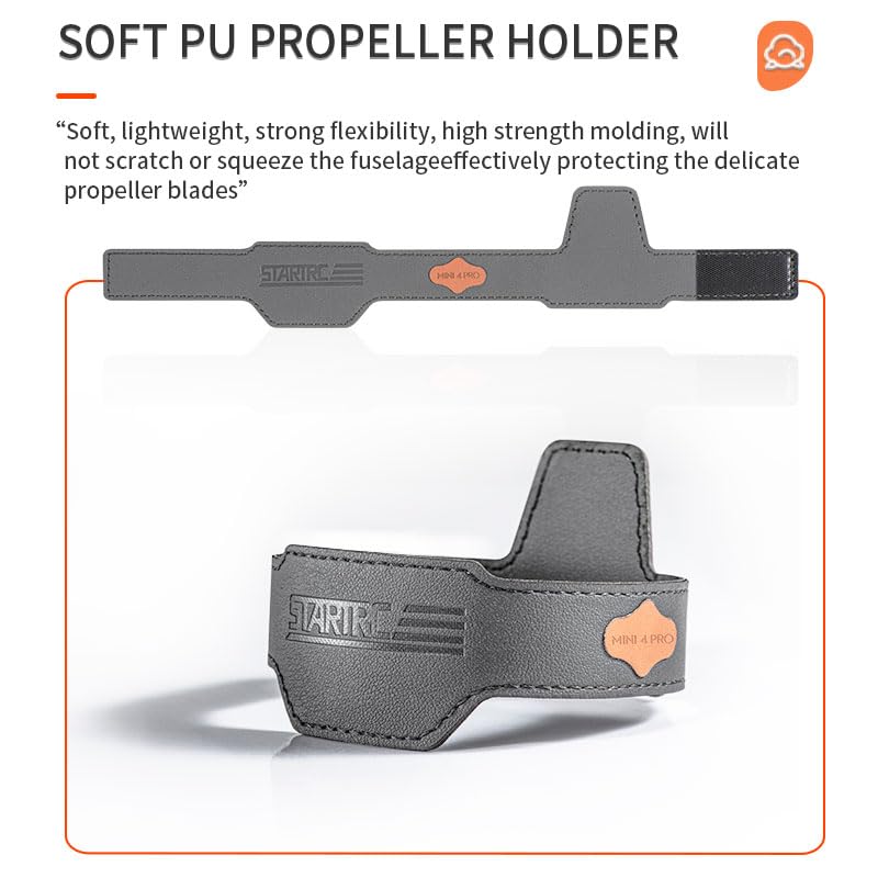 BTG PU Propeller Holder Strap for DJI Mini 5 Pro/Mini 4 Pro Drone Propeller Accessories Parts