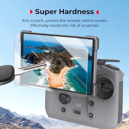 SMALLRIG HD Tempered Glass Screen Protector for DJI RC Pro 2 (2 Pack), Specifically Designed for DJI Drone Remote Controller Screens, for DJI Mini 5 Pro/Mavic 4 Pro/Air 3S / Air 3 / Mini 4 Pro