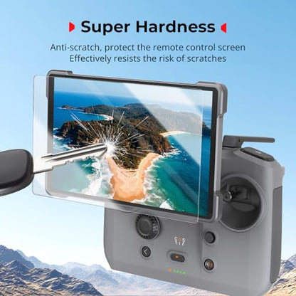 SMALLRIG HD Tempered Glass Screen Protector for DJI RC Pro 2 (2 Pack), Specifically Designed for DJI Drone Remote Controller Screens, for DJI Mini 5 Pro/Mavic 4 Pro/Air 3S / Air 3 / Mini 4 Pro
