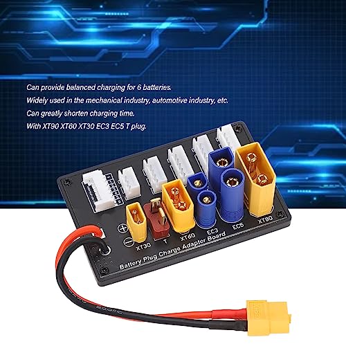 6S Parallel Charging Board Lipo Battery Balance Charger Adapter for Lithium Batteries Compatible with IMAX B8 A6