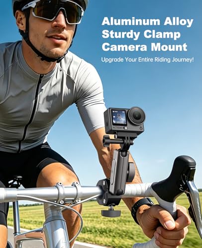 TiMOVO Super Clamp Camera Mount for Bike/Motorcycle with Dual Ball Head