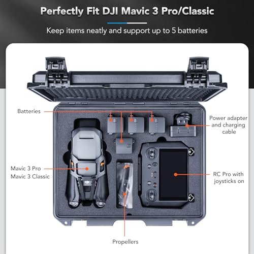 Lykus Titan M350 Hard Case for DJI Mavic 3 Pro/Classic and RC Pro,RC2