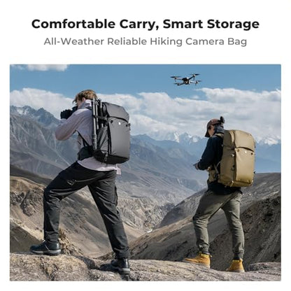 K&F CONCEPT Camera Backpack, 40L Large Capacity Camera Bag - color: Black, size: X-Large