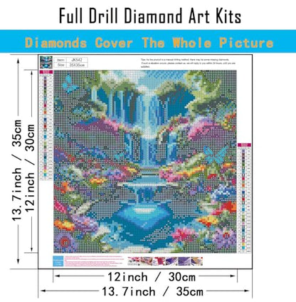 5D Landscape Scenery Diamond Art kits for Adults Beginners 13.7x13.7inch - color: JK542-A