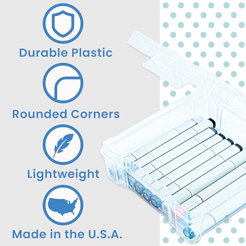 ArtBin 6953AB ClearView 6" x 6" Box Art & Craft Organizer, [1] Plastic Storage Case, Clear - size: 6" x 6" cm