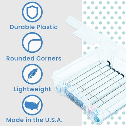ArtBin 6953AB ClearView 6" x 6" Box Art & Craft Organizer, [1] Plastic Storage Case, Clear - size: 6" x 6" cm