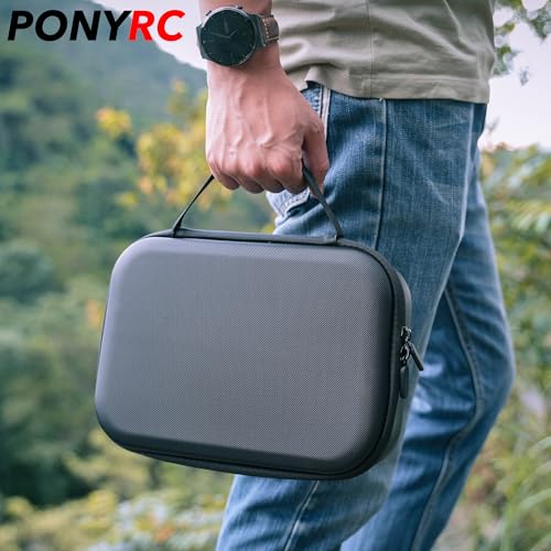 Mini 5 Pro Case, Portable PU Leather Small Storage Bag Case for DJI Mini 5 Pro Fly More Combo, DJI RC 2/ RC-N3 Controller and Other Accessories