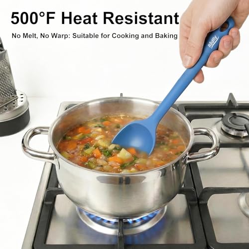 Redfly 5-Piece Food-Grade Silicone Spatula Set for Baking, Heat-Resistant