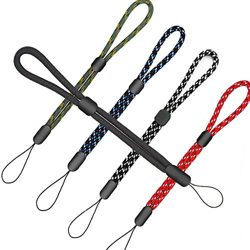 YOUOWO 5Pack Multicolor Wrist Lanyards Button Adjustable Length Lanyard - color: 5 Pack-5 Colors