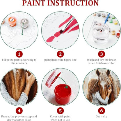 WUDWL Paint by Numbers Kit for Adults Beginner, with Framed - color: YH04247