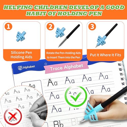 Magic Grooved Writing Practice for Kids, Reusable Grooved Workbook