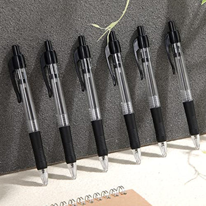 Fainne 200 Pack 1.0 mm Retractable Ballpoint Pen Bulk, Black Ink - color: Black Ink
