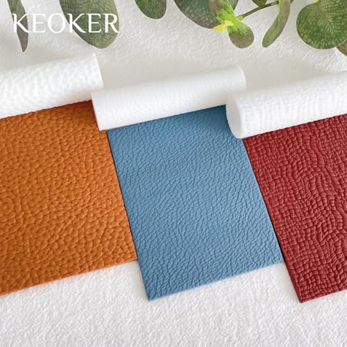 KEOKER Leather Texture Roller for Polymer Clay, Polymer Clay Leather Texture Roller, Polymer Clay Texture Roller, Like Polymer Clay Texture Sheets, Great Work with Polymer Clay Cutters - color: Cowhide Grain