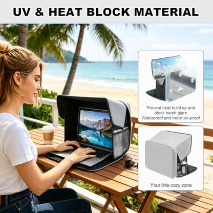 Laptop Sun Shade, Fits 13-16 inch Laptop