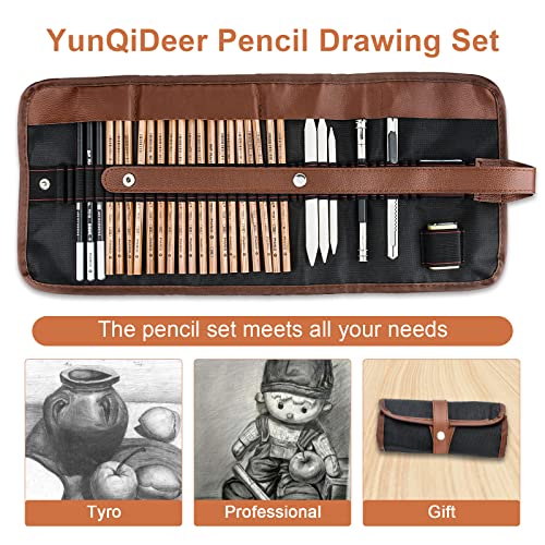 YunQiDeer Drawing Pencils Art Supplies for Beginners & Adults