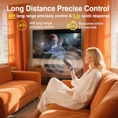 V3 Pro Voice Remote Control Replacement Compatible for vSeeBox V1/V2,V3/V2/V1/V5 Pro,V6/V3 Plus,Max/Elite/Max Intelligent Bluetooth Voice Remote Control