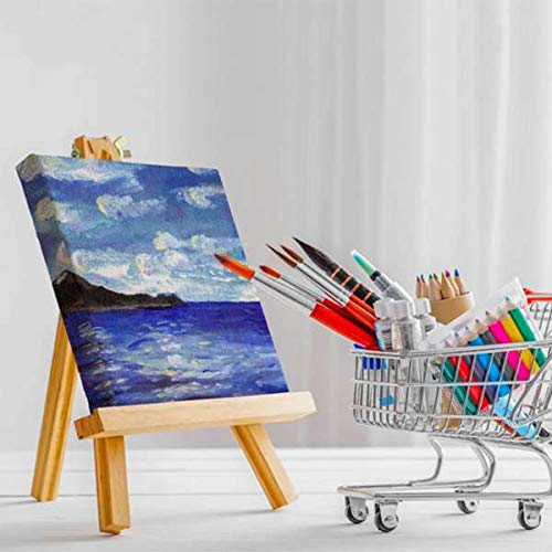 ANDES 9in Wood Tabletop Painting Easels 6 Pack, Arts & Crafts Display Stand - style: 6pack