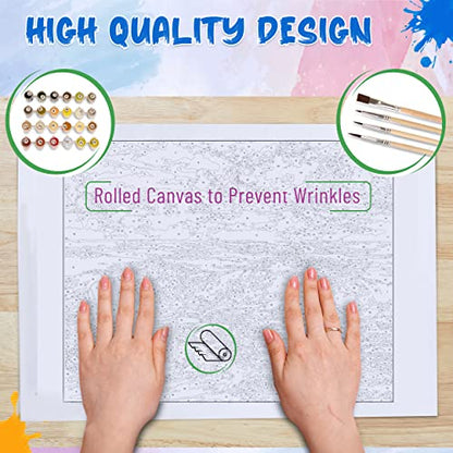 Ledgebay Paint by Numbers Kit for Adults, 16x20 Unframed Canvas - color: Be Still, size: 16" x 20" Unframed