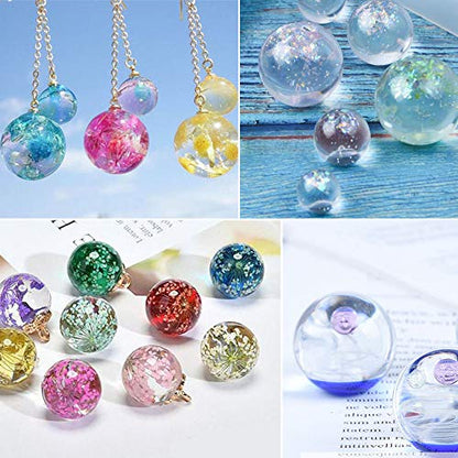 Silicone Ball Mold Orbs Pendant Universe Spheroid Resin Epoxy Mold